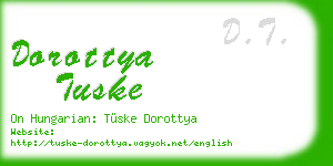 dorottya tuske business card
