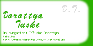 dorottya tuske business card